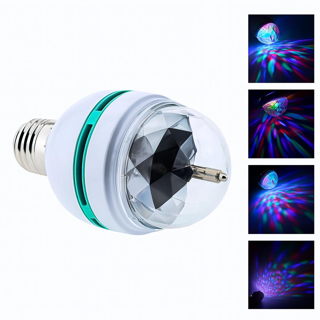 Lâmpada Giratória Rgb - PartyLight™